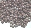 25 grams of 3x7mm Marble Amethyst Lustre Farfalle Seed Beads
